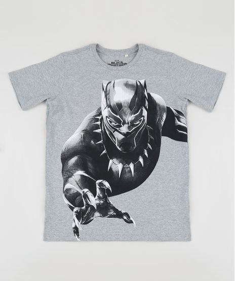 Camiseta-Juvenil-Pantera-Negra-Manga-Curta-Gola-Careca-Cinza-Mescla-9953707-Cinza_Mescla_1