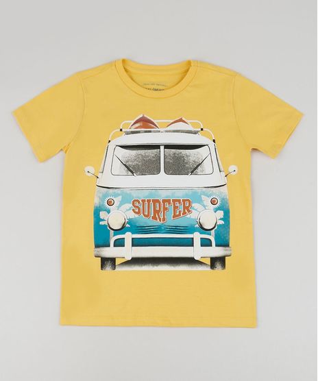 Camiseta-Infantil-Carros-Manga-Curta-Gola-Careca-Amarela-9954432-Amarelo_1