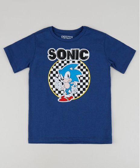 Camiseta-Infantil-Sonic-Manga-Curta-Gola-Careca-Azul-Escuro-9955100-Azul_Escuro_1