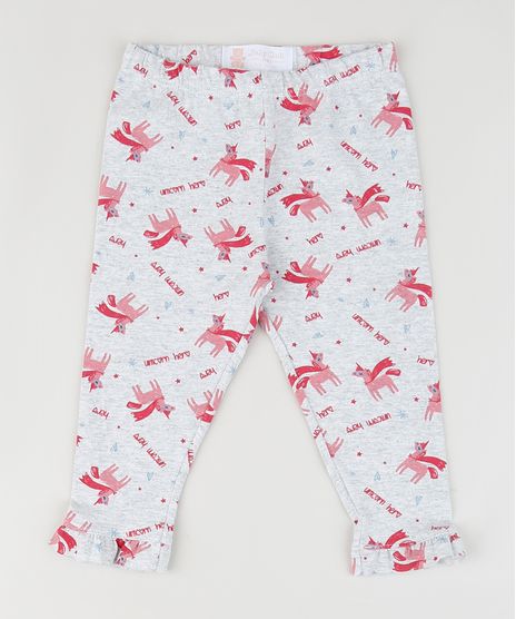 Calca-Legging-Infantil-Estampada-de-Unicornio-com-Babado-Cinza-9951593-Cinza_1
