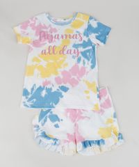 Pijama-Infantil--Pijamas-All-Day--Estampado-Tie-Dye-Manga-Curta-Multicor-9957859-Multicor_1