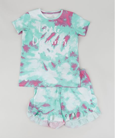 Pijama-Infantil--Little-Dreamer--Estampado-Tie-Dye-Manga-Curta-Multicor-9957863-Multicor_1