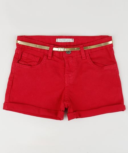 Short-Color-Infantil-Barra-dobrada-com-Cinto-Metalizado--Vermelho-9957883-Vermelho_1