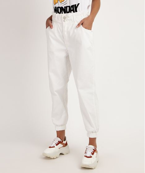 calça jeans off white feminina