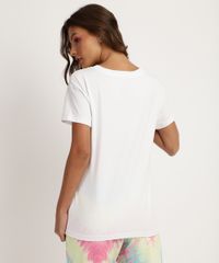 Blusa-Feminina--Stay-True-to-Who-You-Are--Flocada-Manga-Curta-Branca-9945803-Branco_2
