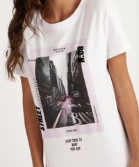 Blusa-Feminina--Stay-True-to-Who-You-Are--Flocada-Manga-Curta-Branca-9945803-Branco_4
