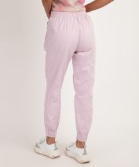 Calca-de-Sarja-Feminina-Jogger-Cintura-Super-Alta-com-Bolsos-Lilas-9949580-Lilas_2