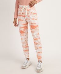 Calca-de-Moletom-Feminino-Estampada-Tie-Dye-Jogger-Laranja-9953297-Laranja_1