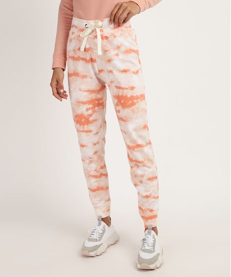 Calca-de-Moletom-Feminino-Estampada-Tie-Dye-Jogger-Laranja-9953297-Laranja_1