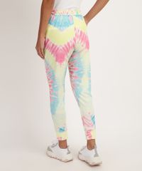 Calca-de-Moletom-Feminina-Estampada-Tie-Dye-com-Cordao-Cintura-Alta-Rosa-9953587-Rosa_2