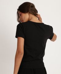 Blusa-Feminina--You-re-My-Lobster--com-No-Manga-Curta-Decote-Redondo-Preta-9957154-Preto_2