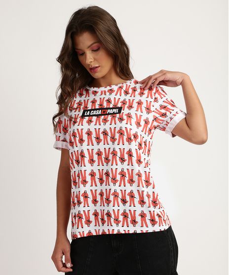 Blusa-Feminina-La-Casa-de-Papel-Manga-Curta-Decote-Redondo-Branca-9943542-Branco_1