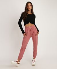 Calca-Feminina--de-Moletom-Jogger-com-Recortes-Rosa-9037257-Rosa_3
