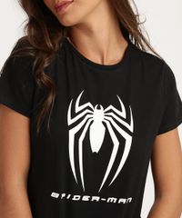 Blusa-Feminina-Homem-Aranha-Manga-Curta-Decote-Redondo-Preta-9953757-Preto_4