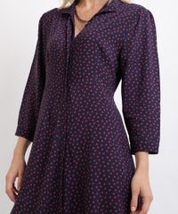 Vestido-Chemise-Feminina-Midi-Estampado-de-Poa-Manga-7-8-Azul-Marinho-9892064-Azul_Marinho_4