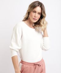 Sueter-Feminino-em-Trico-Manga-Longa-Ampla-Decote-Redondo-Branca-9808727-Branco_1