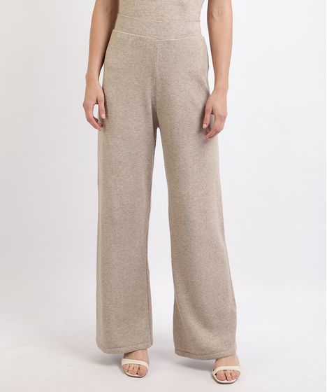 calça tricot feminina