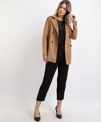 Casaco-Trench-Coat-Suede-Feminino-Transpassado-com-Faixa-para-Amarrar-Marrom-9818020-Marrom_3