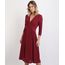 Vestido-Feminino-Midi-Estampa-de-Poa-Manga-7-8-Decote-em-V-Vermelho-Escuro-9946782-Vermelho_Escuro_1