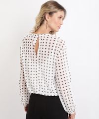 Blusa-Feminina-Estampa-de-Poa-Manga-Longa-Decote-Redondo-Off-White-9949738-Off_White_2
