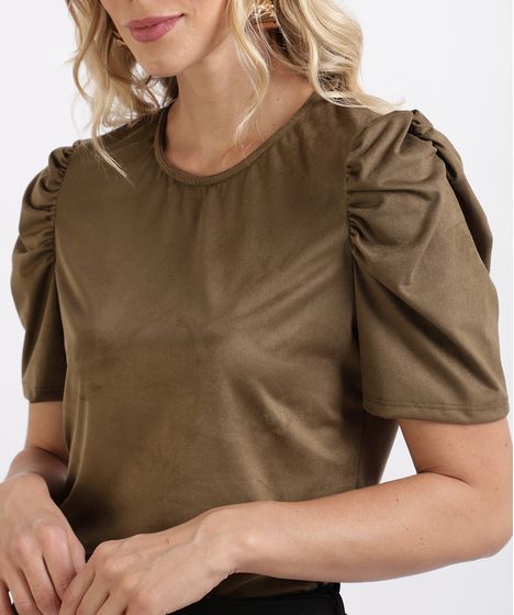 blusa feminina marrom