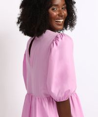 Vestido-Feminino-Mindset-Curto-com-Recorte-Manga-Bufante-Rosa-Claro-9958199-Rosa_Claro_3