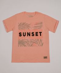 Camiseta-Infantil--Sunset---Manga-Curta-Gola-Careca--Laranja-9955099-Laranja_1