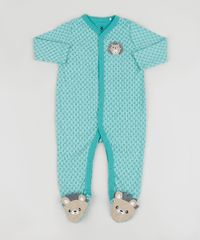 Macacao-Infantil-Estampado-de-Porco-Espinho-Manga-Longa-com-Antiderrapante-Verde-Agua-9584543-Verde_Agua_1