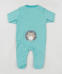 Macacao-Infantil-Estampado-de-Porco-Espinho-Manga-Longa-com-Antiderrapante-Verde-Agua-9584543-Verde_Agua_2