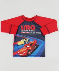 Camiseta-de-Praia-Infantil-Carros-Manga-Longa-Raglan-Gola-Careca-Vermelha-9902302-Vermelho_1