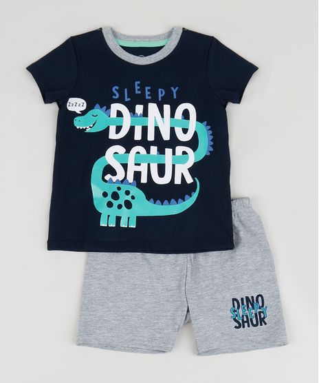 Pijama-Infantil-Dinossauro-Manga-Curta-Azul-Marinho-9955510-Azul_Marinho_1