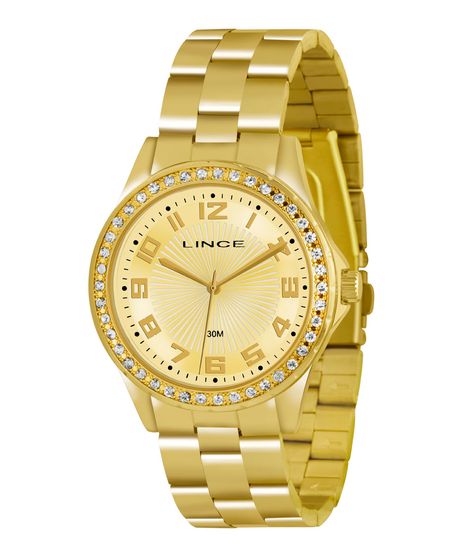 Kit-de-Relogio---Colar-e-Par-de-Brincos-Lince-Feminino-Analogico-LRGJ031L-C2KX---Dourado-8165620-Dourado_1