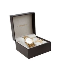 Kit-de-Relogio---Colar-e-Par-de-Brincos-Lince-Feminino-Analogico-LRGJ031L-C2KX---Dourado-8165620-Dourado_5