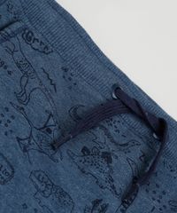 Bermuda-de-Moletom-Infantil-Estampada-de-Dinossauros-com-Bolsos-Azul-Escuro-9952246-Azul_Escuro_4