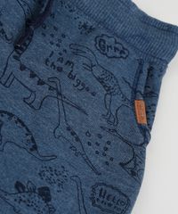 Bermuda-de-Moletom-Infantil-Estampada-de-Dinossauros-com-Bolsos-Azul-Escuro-9952246-Azul_Escuro_5