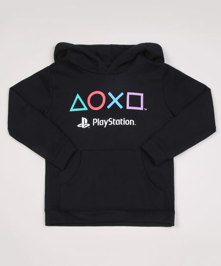 Blusao-de-Moletom-Infantil-Controle-de-Video-Game-com-Capuz--Preto-9942957-Preto_1