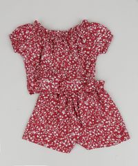 Conjunto-Infantil-Estampado-Floral-de-Blusa---Short-Vermelho-9959599-Vermelho_2