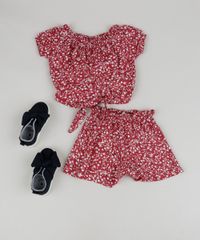 Conjunto-Infantil-Estampado-Floral-de-Blusa---Short-Vermelho-9959599-Vermelho_3