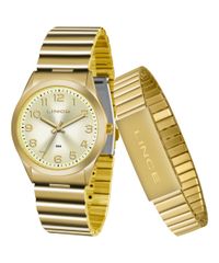 Kit-de-Relogio-Analogico-Lince-Feminino---Pulseira---LRG4455L-KT81C2KX-Dourado-9202090-Dourado_1