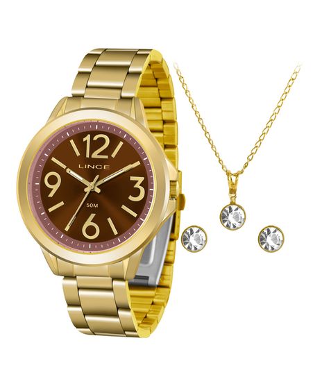 Kit-de-Relogio-Analogico-Lince-Feminino---Colar---Par-de-Brincos---LRGH089L-KV52N2KX--Dourado-9687292-Dourado_1