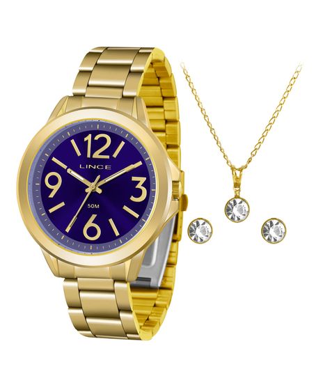 Kit-de-Relogio-Analogico-Lince-Feminino---Colar---Par-de-Brincos---LRGH089L-KV53D2KX-Dourado-9884758-Dourado_1