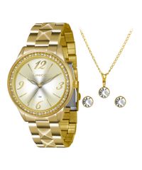 Kit-de-Relogio-Analogico-Lince-Feminino---Colar---Par-de-Brincos---LRG4343L-K993C2KX-Dourado-8719458-Dourado_1