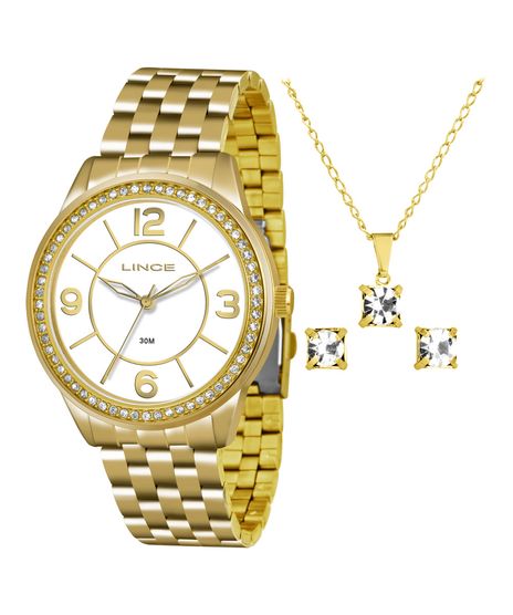 Kit-de-Relogio-Analogico-Lince-Feminino---Colar---Par-de-Brincos---LRG4340L-KB46B2KX-Dourado-8523751-Dourado_1