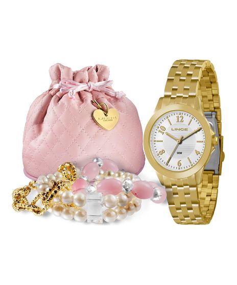 Kit-de-Relogio-Analogico-Lince-Feminino---Pulseira---LRG4296L-K095B2KX-Dourado-8355974-Dourado_1