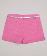 Short-Color-Infantil-Barra-dobrada-com-Cinto-Metalizado--Rosa-9957899-Rosa_2