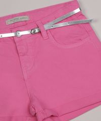Short-Color-Infantil-Barra-dobrada-com-Cinto-Metalizado--Rosa-9957899-Rosa_3