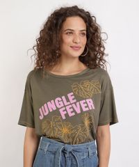 Blusa-Feminina-Folhas--Jungle-Fever--Manga-Curta-Decote-Redondo--Verde-9952622-Verde_1