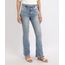 Calca-Jeans-Feminina-Flare-Cintura-Super-Alta-com-Barra-Desfiada-Azul-9954391-Azul_1