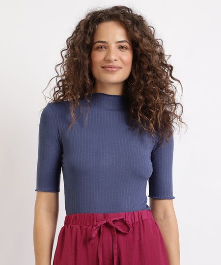 Blusa-Feminina-Basica-Canelada-Manga-Curta-Azul-9879028-Azul_1