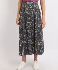 Saia-Feminina-Longa-com-Fenda-Lateral-Verde-Militar-9893696-Verde_Militar_1